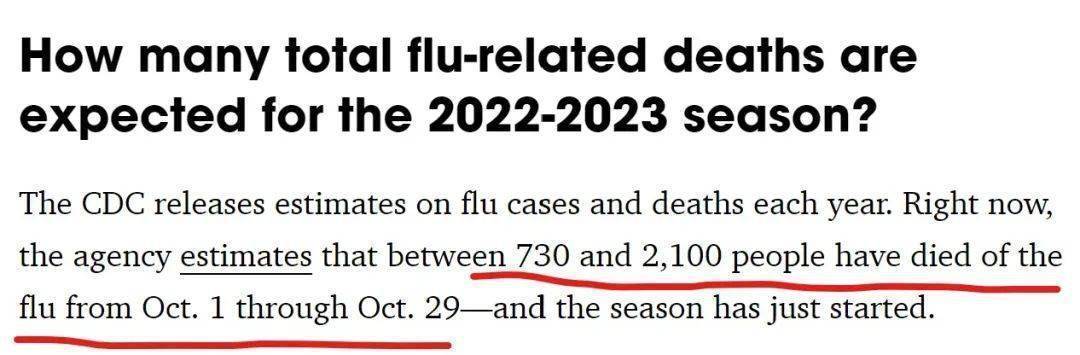 美国遭遇严重流感疫情，超两千万人感染，死亡人数破万